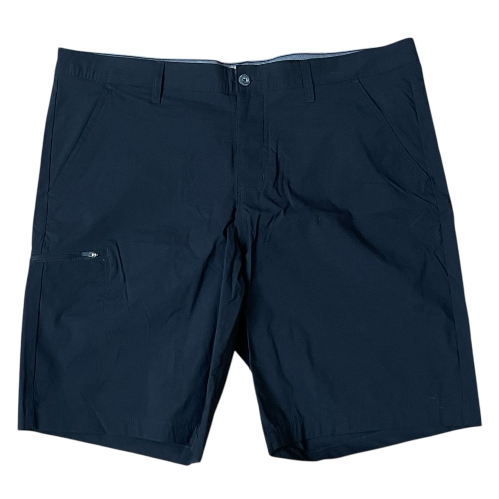 Weatherproof Black Flat Front Shorts Versatile Design